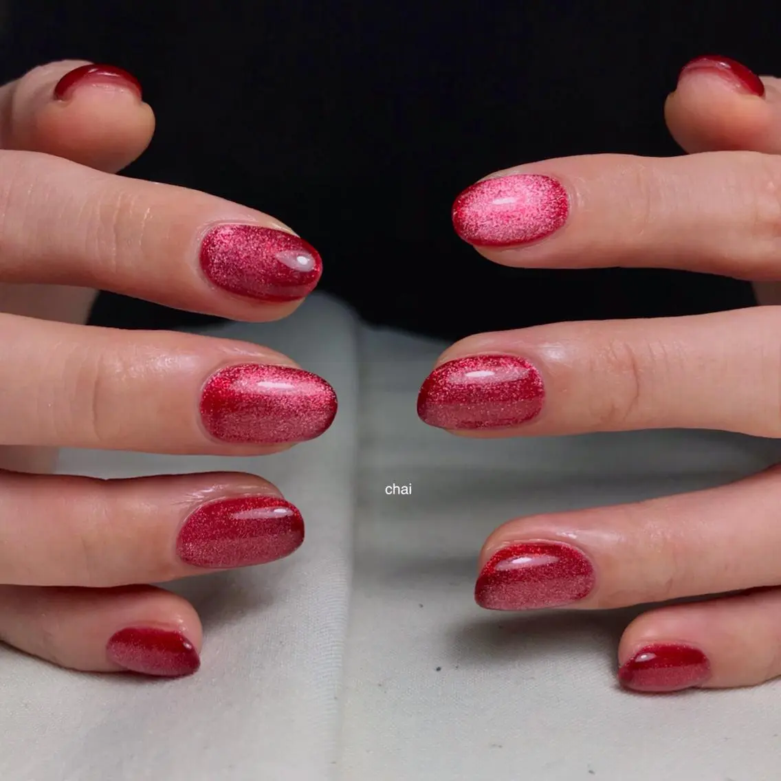 🩵マグネットorミラーのワンカラー10本(パラジェルもOK) 💅オフあり込みの写真