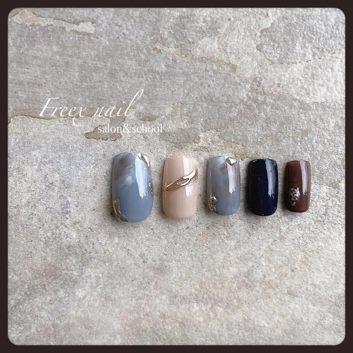 ネイル ミラーネイル ハンドネイル ハンドケア freex nail /ニュアンス/個性派のネイルデザイン