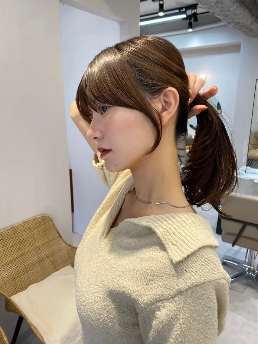 セミロング カラー .*・゚ izumi ・*.のヘアスタイル
