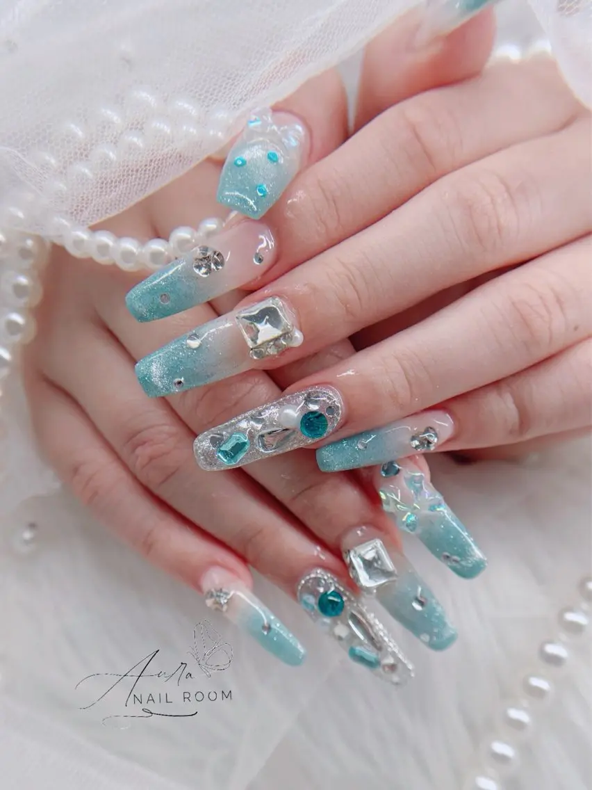 ネイル 夏ネイル Aura Nail Roomのネイルデザイン