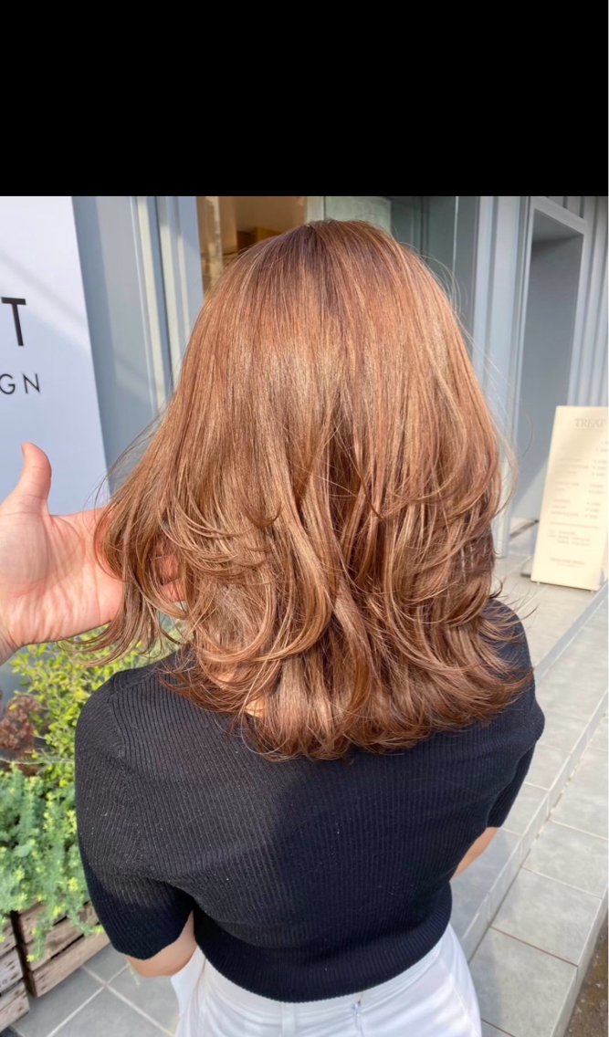 ミディアム 林 実果のヘアスタイル