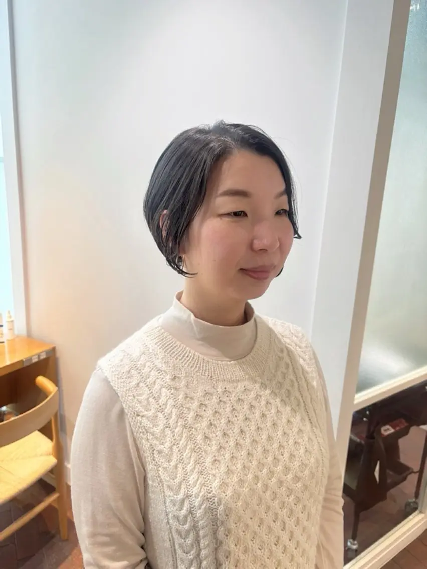 ショート ショートヘア カット ヘッドスパ マンツーマン 縮毛矯正/マユコのヘアスタイル