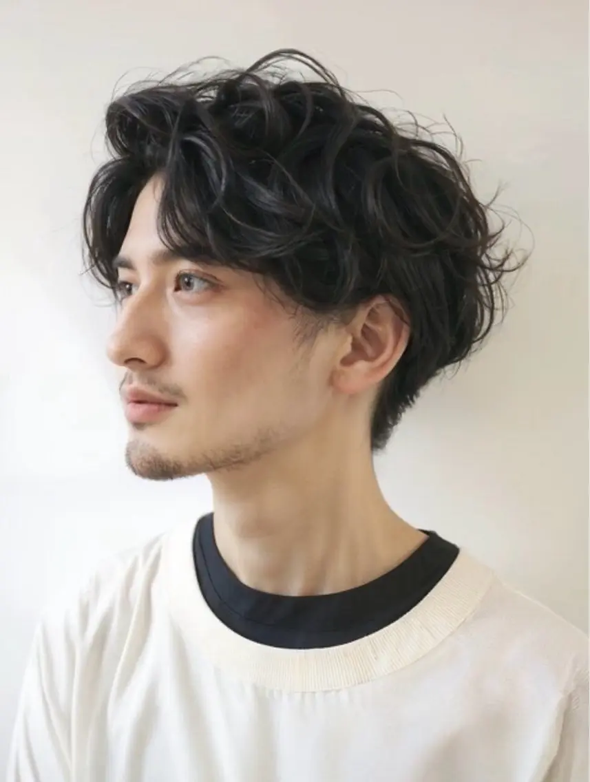 カット+パーマ(メンズ、レディース)の写真