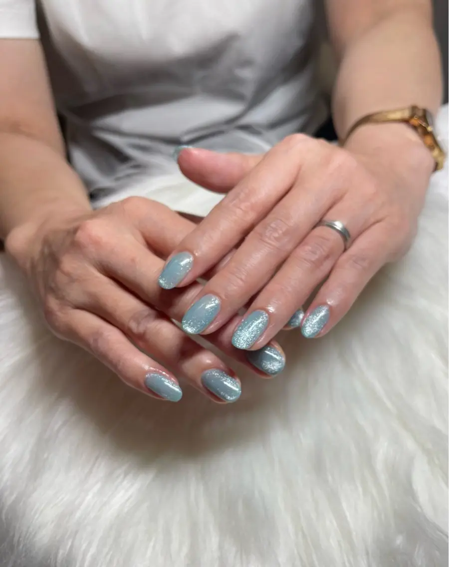 ネイル ブルー R@nail🫧町田 🫧らんのネイルデザイン