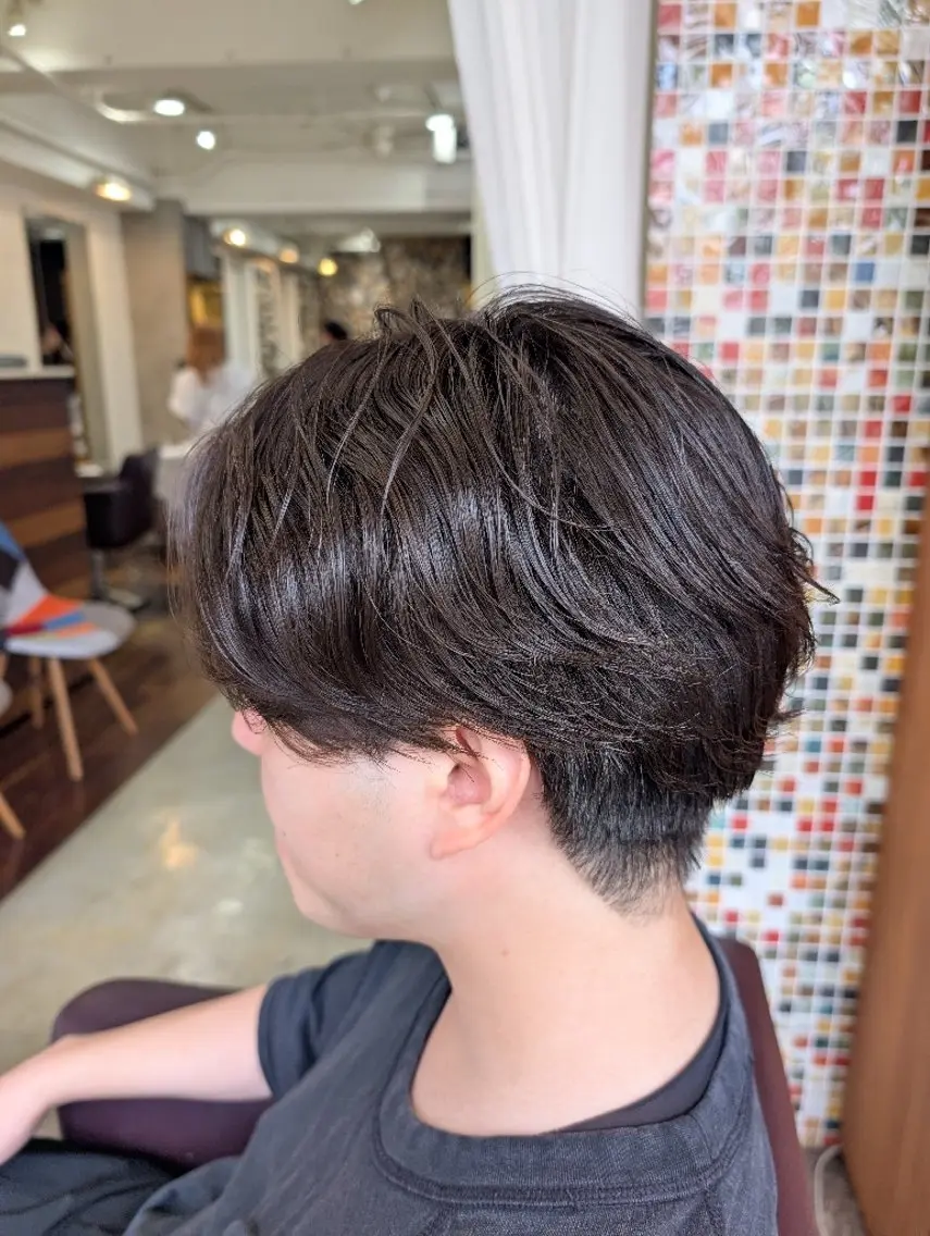 ショート パーマ カット パーマ August  梅原 千愛のヘアスタイル
