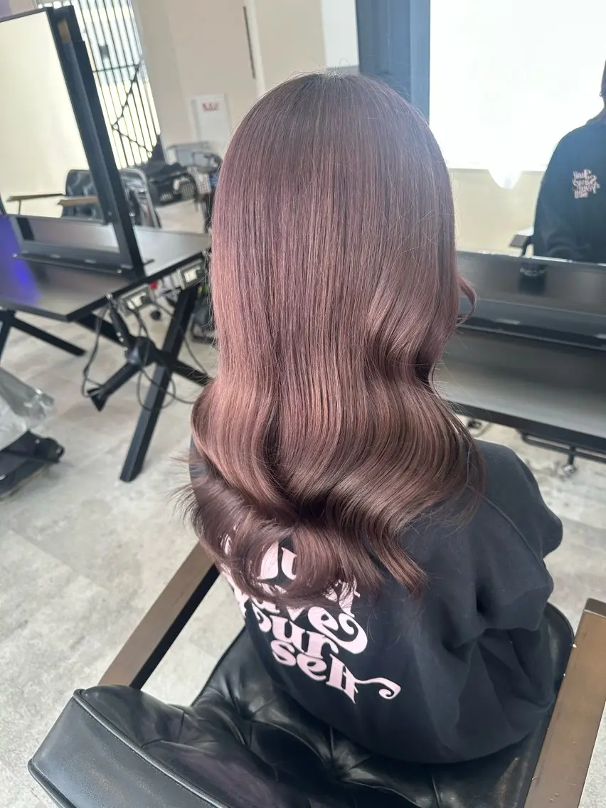 セミロング ヘアカラー NANOHA エクステ・ヘアセットのヘアスタイル