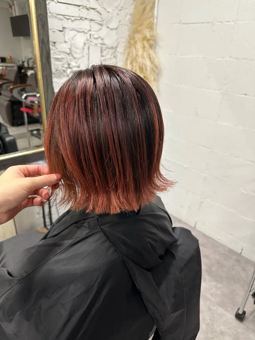 ミディアム カラー ヘアアレンジ 久米 治仁のヘアスタイル