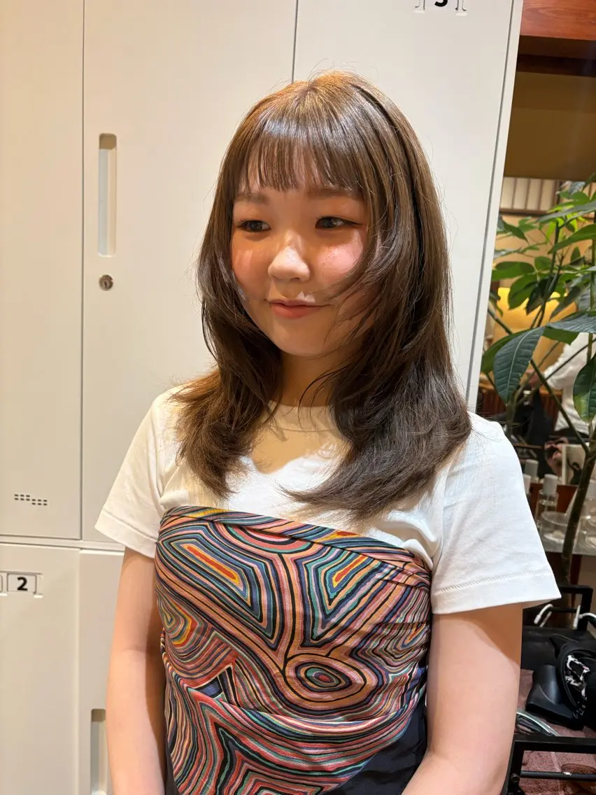 ミディアム カット ヘアカラー トリートメント CEINE loq 🍒なつきのヘアスタイル