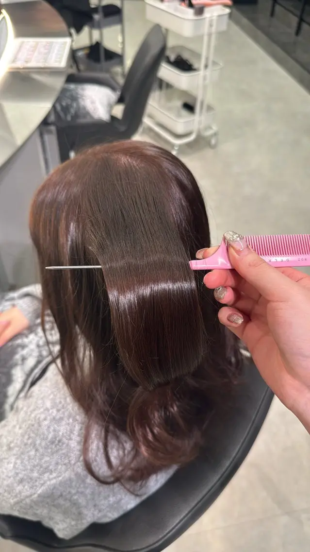 ミディアム カラー ozaki renaのヘアスタイル