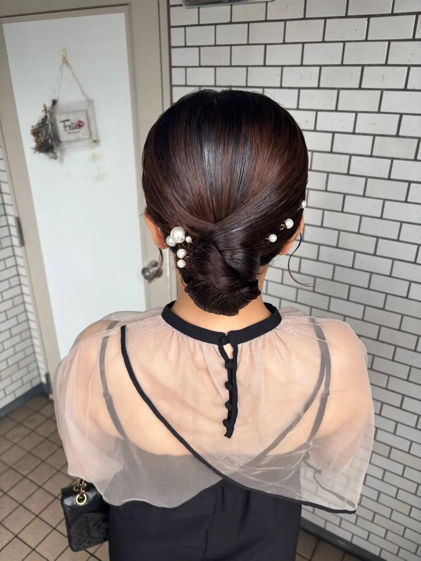 ヘアアレンジ ハーフアップ ヘアセット 🌺ヘアメイク SYOKA🌺のヘアスタイル