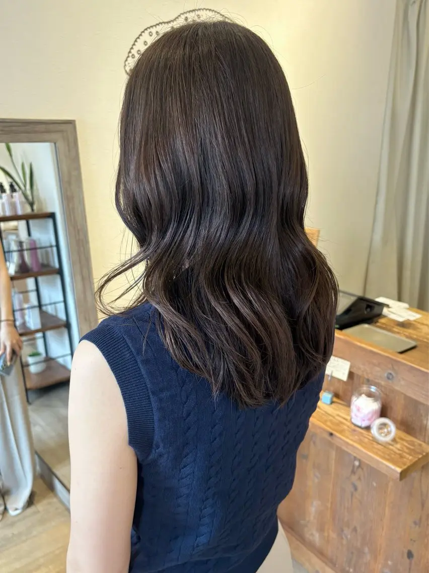 セミロング ニュアンスパーマ 🧺アンジュのヘアスタイル