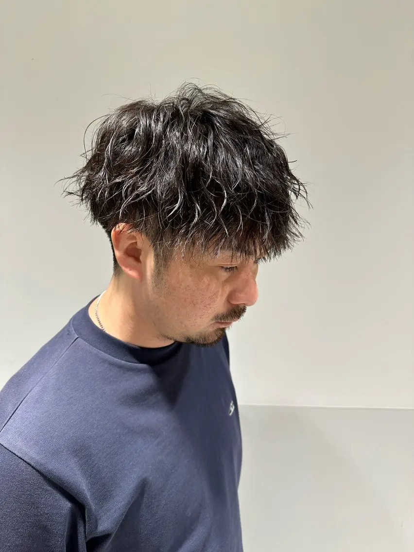 ショート パーマ メンズ カット パーマ SALOWIN大宮 /KYOHEI✂️のヘアスタイル