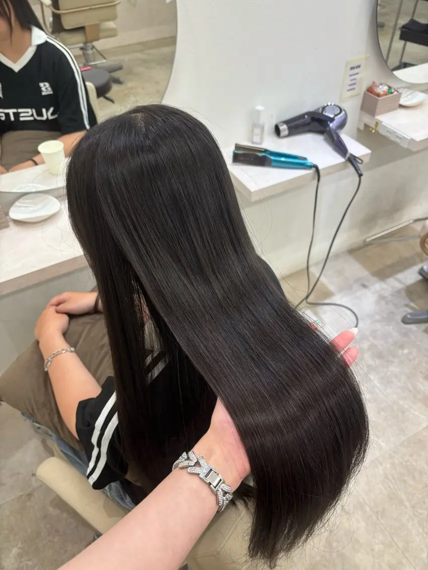 ロング 縮毛矯正 Core かんなのヘアスタイル