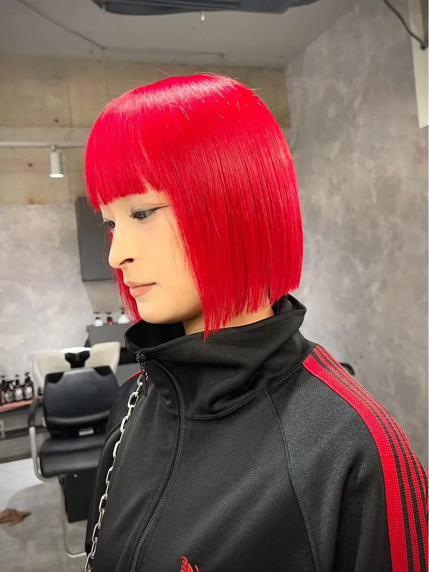 カラー 齊藤 千隼のヘアスタイル