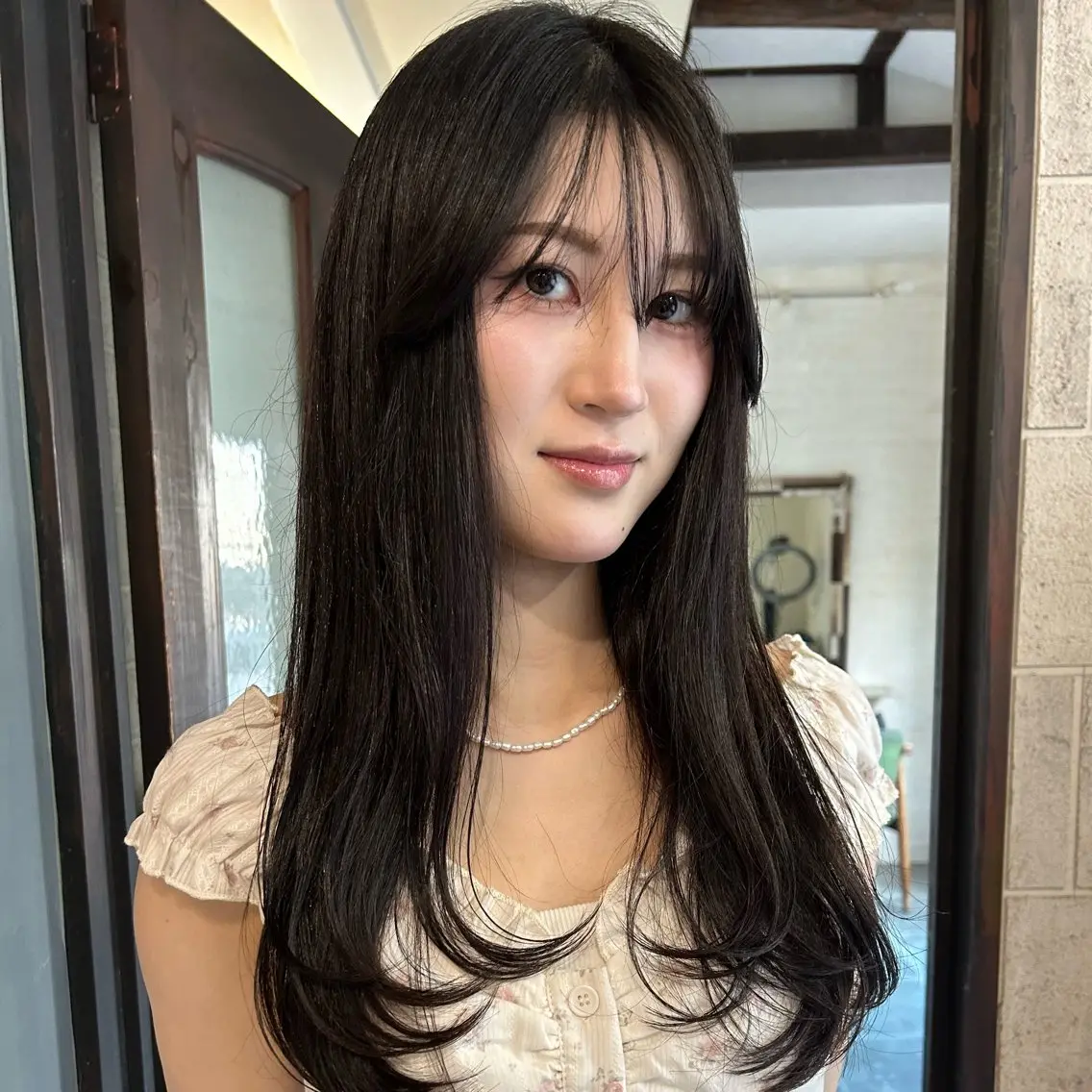 ロング カット ヘアカラー トリートメント カリン/ ザクザクレイヤー🪽のヘアスタイル