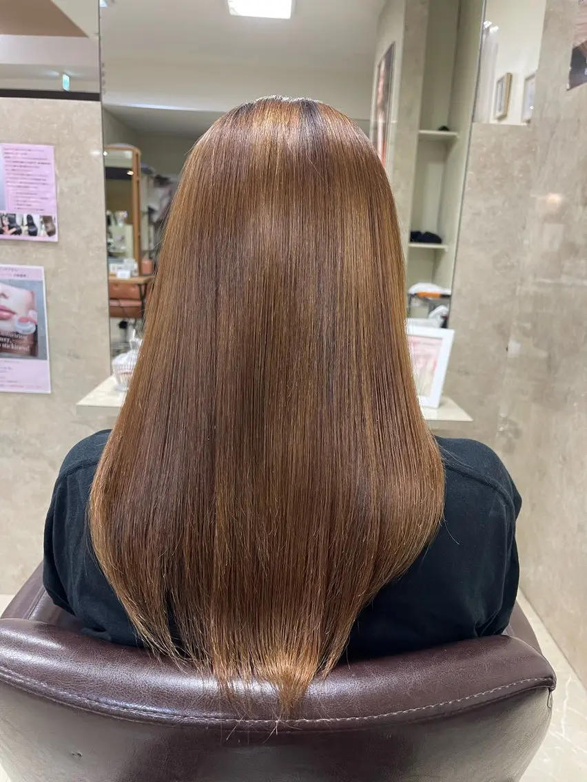 ロング 縮毛矯正 縮毛・酸性ストレート 特化のヘアスタイル