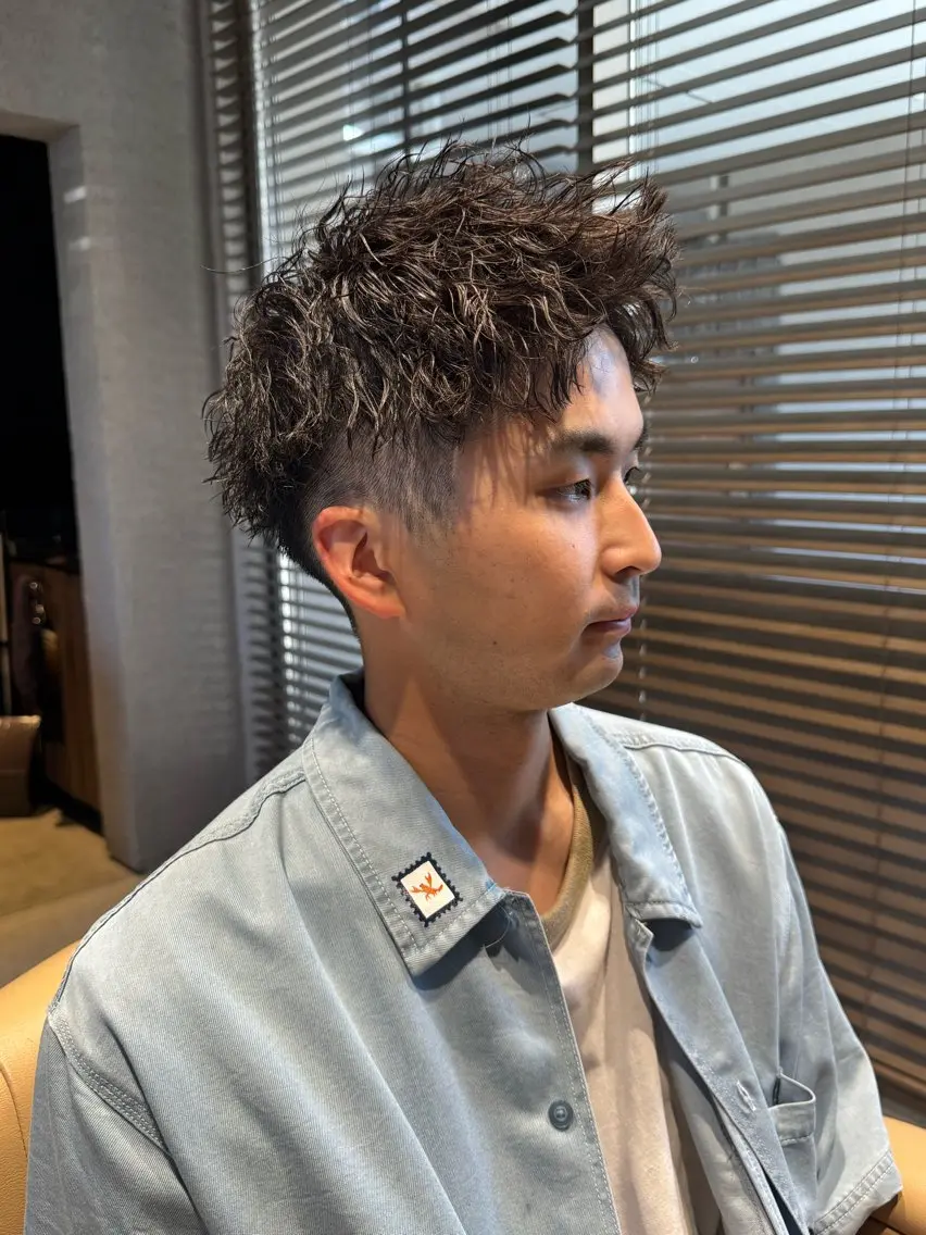 パーマ メンズ カット パーマ メンズカットパーマ 伊藤瑠星のヘアスタイル
