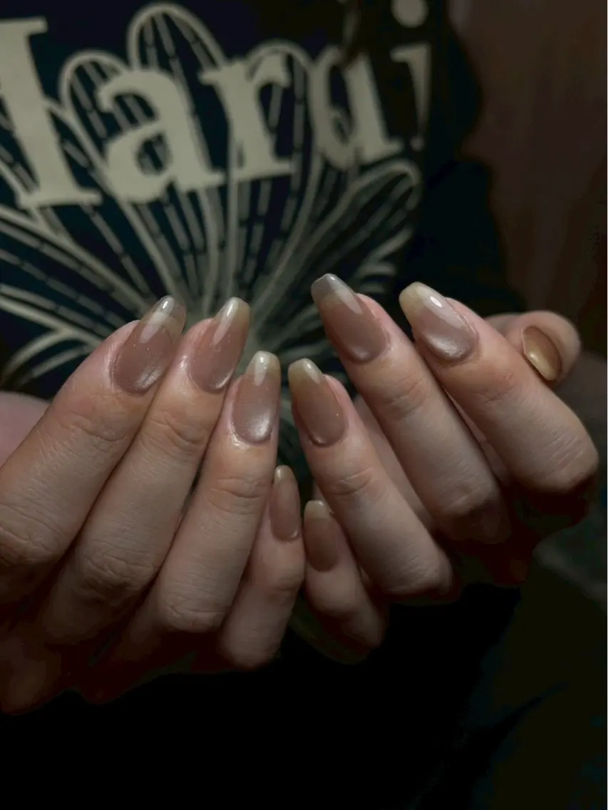 ネイル 長さ出し ジェルネイル 氷ネイル・うるうるネイル 韓国ネイル マグネットネイル ハンドネイル amu.nail Tokoのネイルデザイン