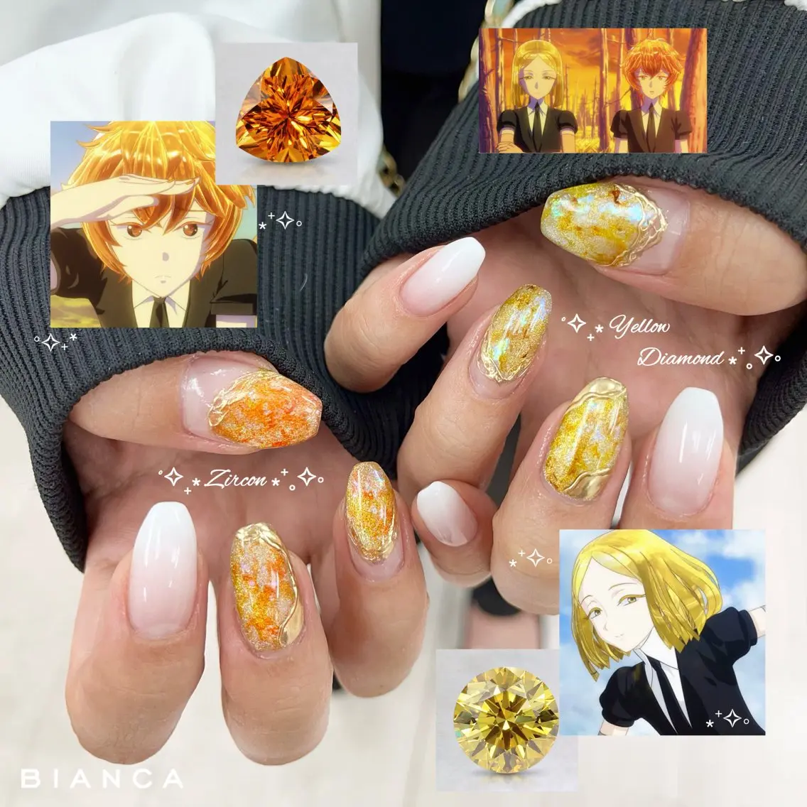 ネイル フラッシュネイル フレンチネイル ジェルネイル グラデーション マグネットネイル Bianca大宮 Nail＊森澤のネイルデザイン