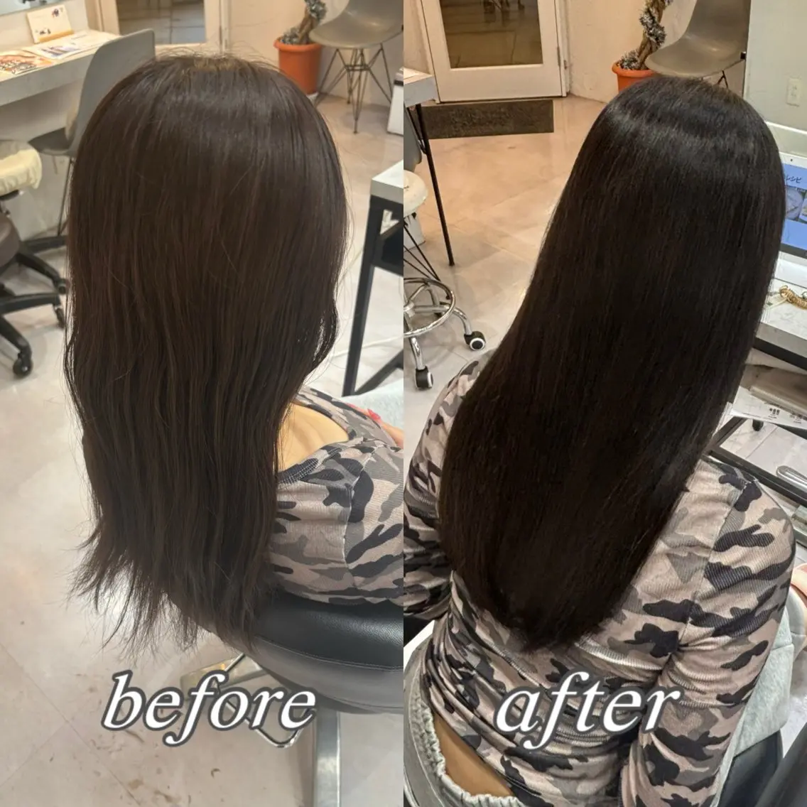 セミロング カラー 髪質改善 トリートメント ヘアカラー 🌙髪質改善カラー Momoka🦋のヘアスタイル