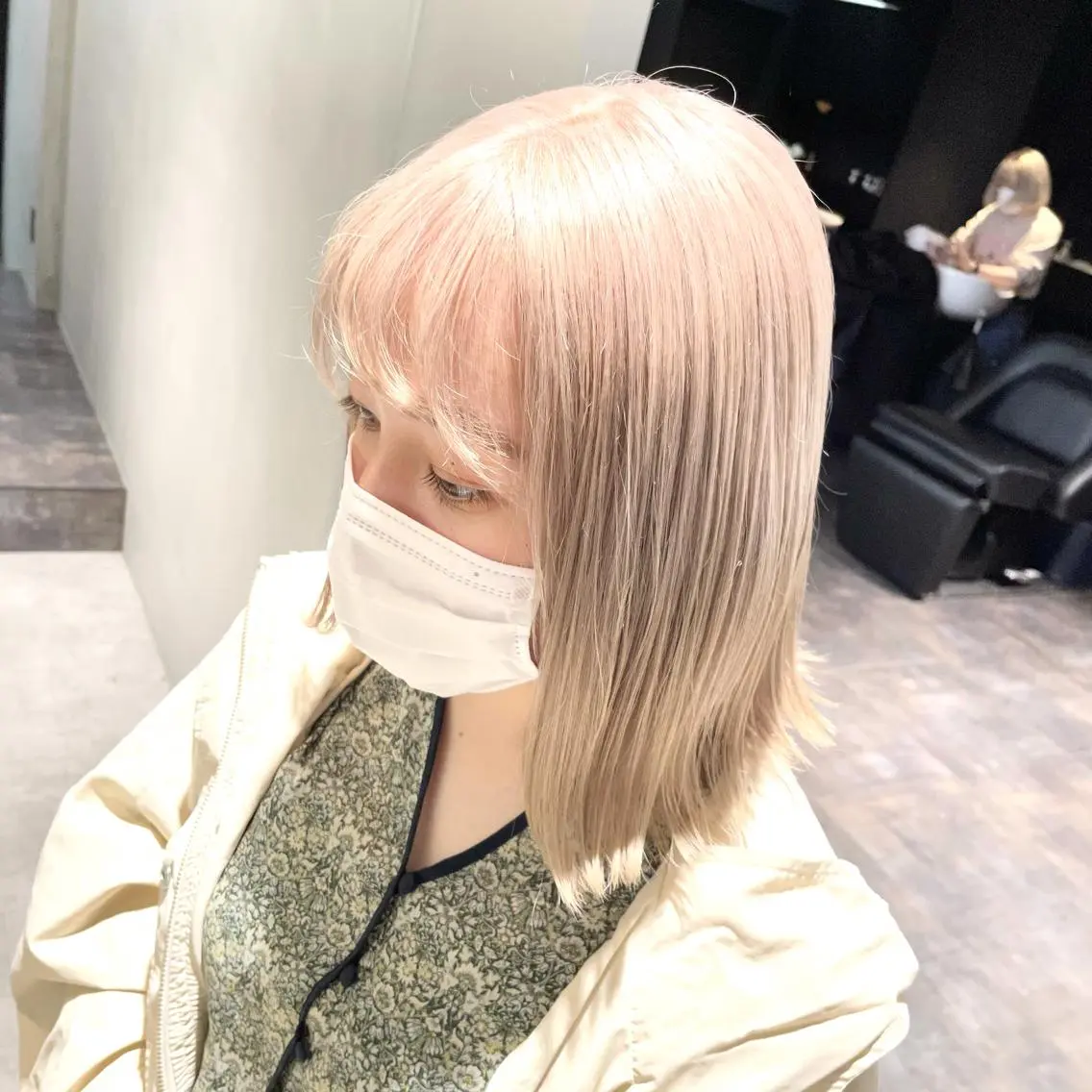 セミロング ヘアカラー トリートメント ✨MiL✨ ✨心斎橋✨のヘアスタイル