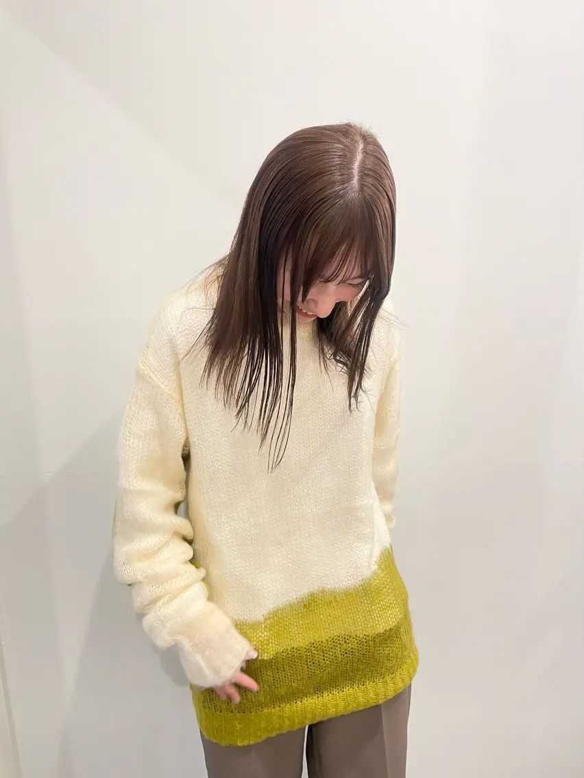 ミディアム カラー ブラウンカラー ヘアカラー 渋谷 留菜のヘアスタイル