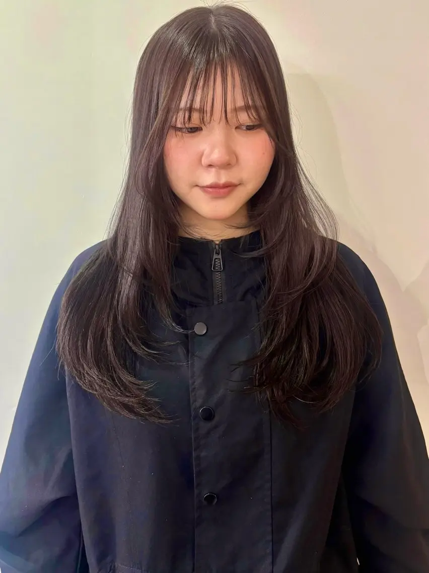 ロング ヘアカラー ナナ 福岡美容室のヘアスタイル
