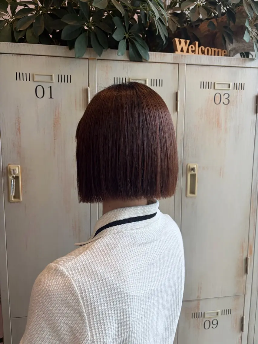 カット 縮毛矯正 モリチナツ / 五所川原店のヘアスタイル