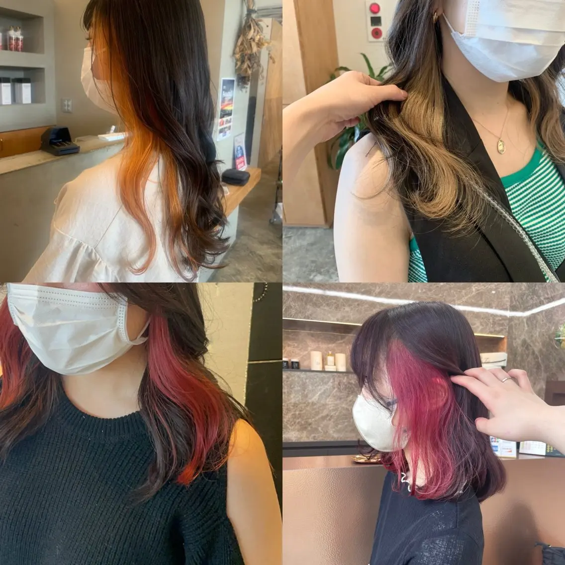 カラー イヤリングカラー イヤリングカラー特化 🎀於曽能実夢のヘアスタイル