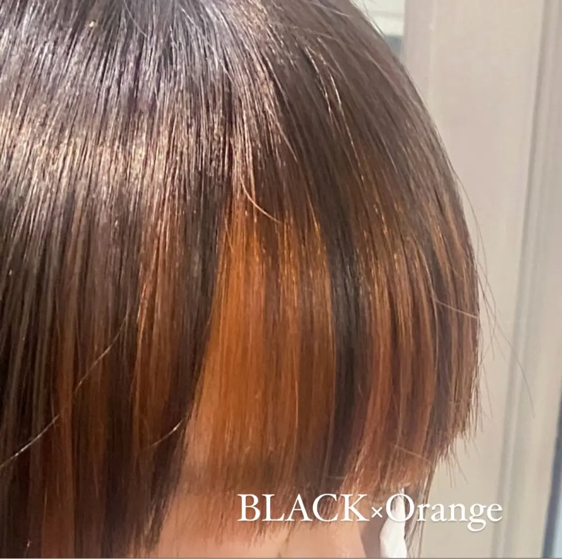 ロング カラー インナーカラー オレンジ 1日空き◎艶髪 misatoのヘアスタイル