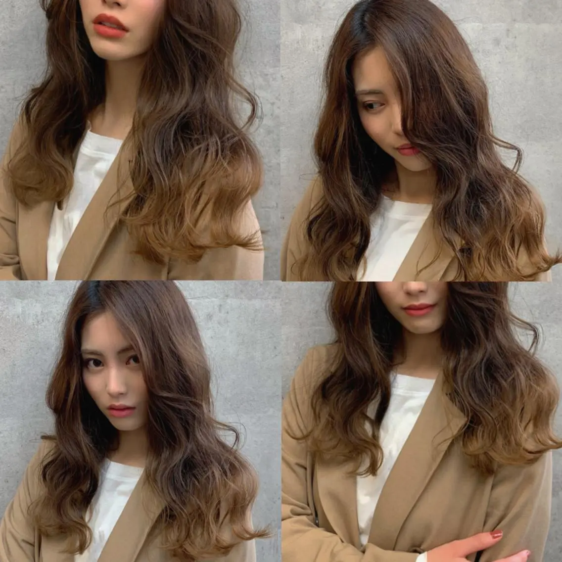 ロング カラー ヘアカラー 今野 美栄のヘアスタイル