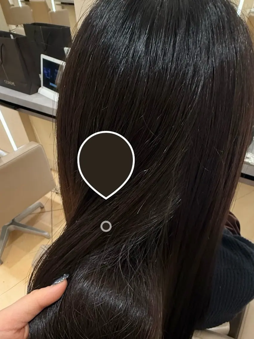 ロング カラー ブラウンカラー カット ヘアカラー たにわき あんのヘアスタイル