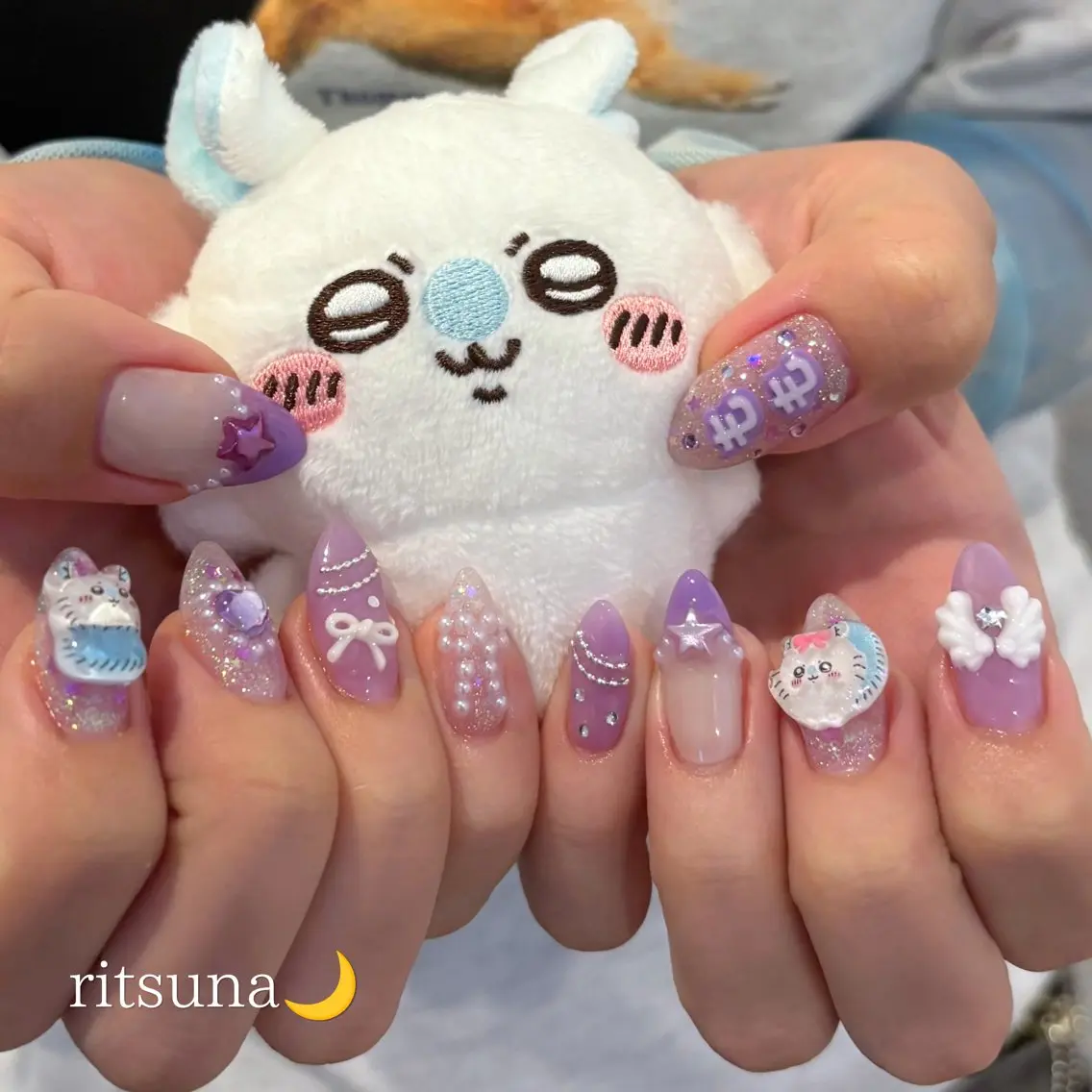 ネイル ハンドネイル ritsuna🌙 nail 堺筋本町のネイルデザイン