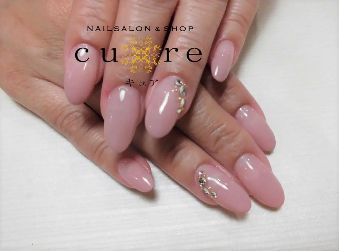ロング ネイル スカルプネイル ネイルサロン Cureのネイルデザイン