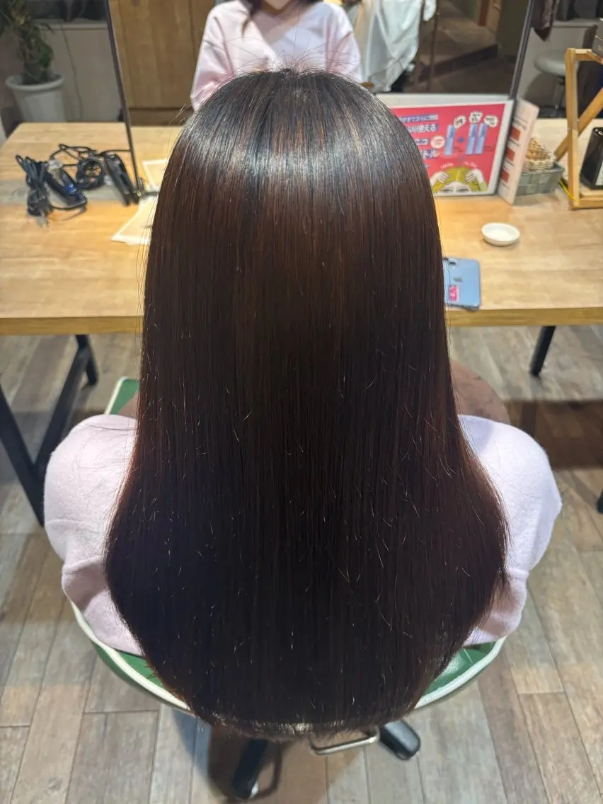 セミロング 縮毛矯正 渡邊 陽大のヘアスタイル