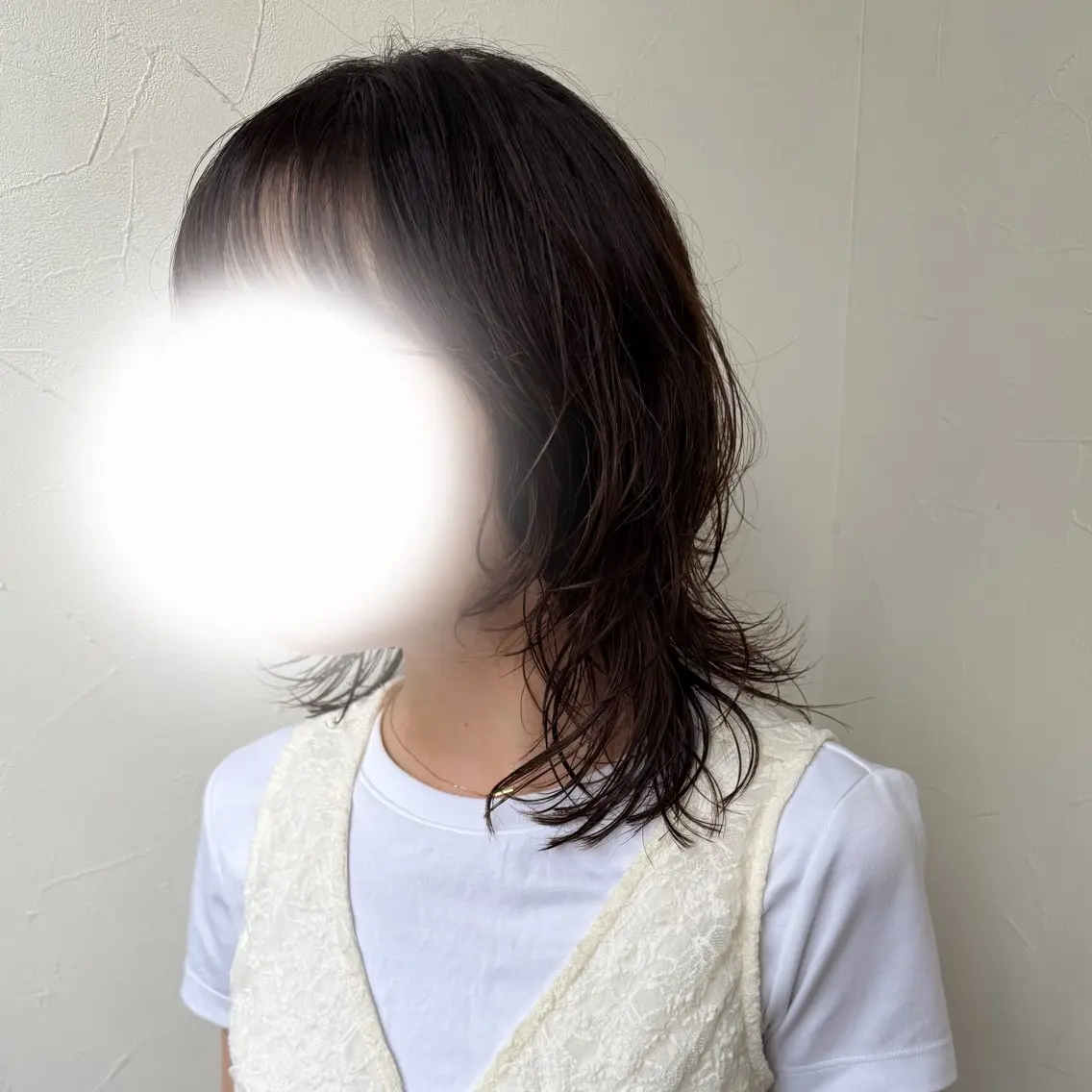 ミディアム パーマ パーマ 🌙Runa似合わせ /透明感カラーのヘアスタイル