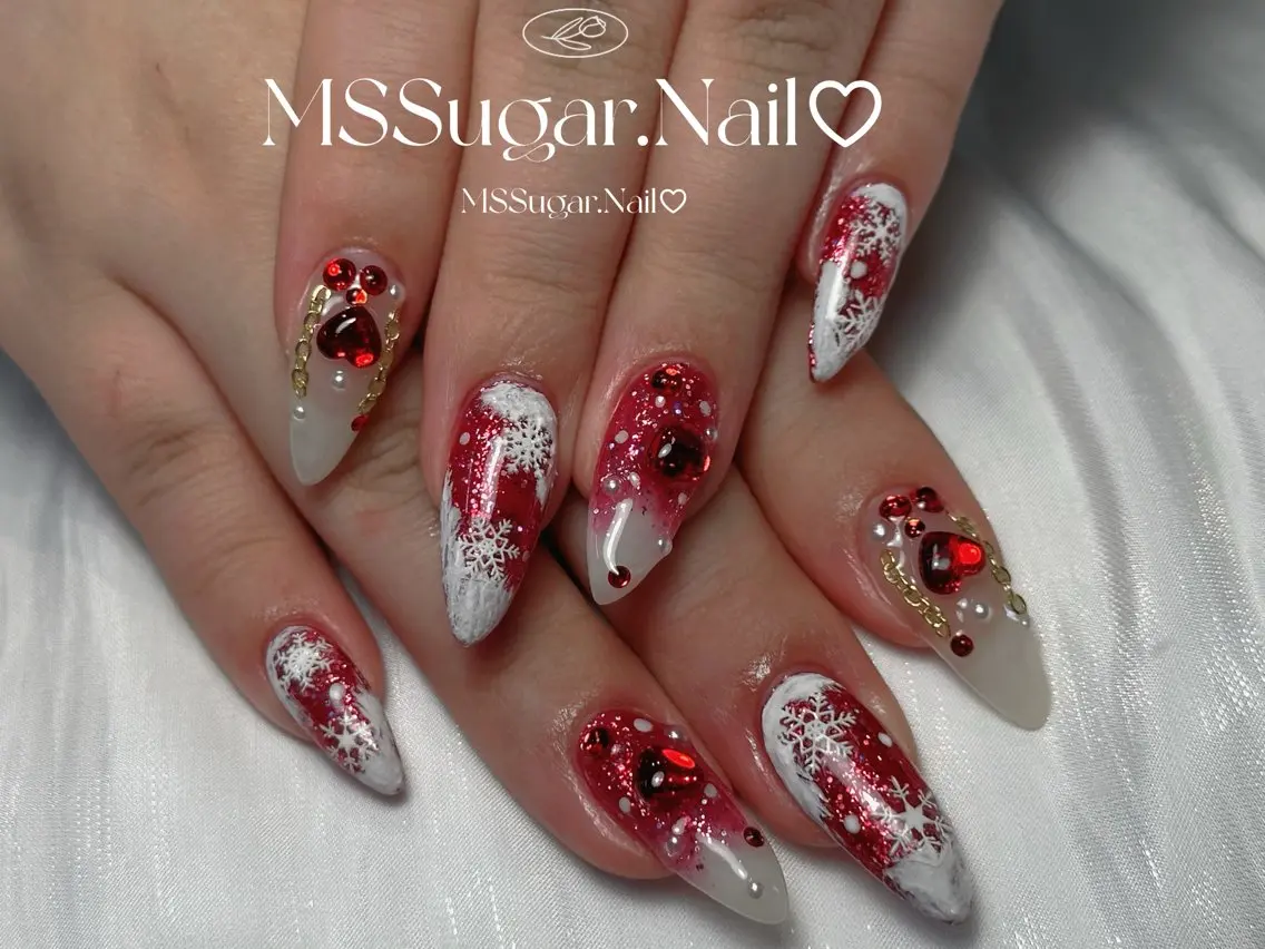 ネイル ハロウィン ロングネイル マグネットネイル スカルプネイル ネイルチップ ハンドネイル MSSugar Nailのネイルデザイン