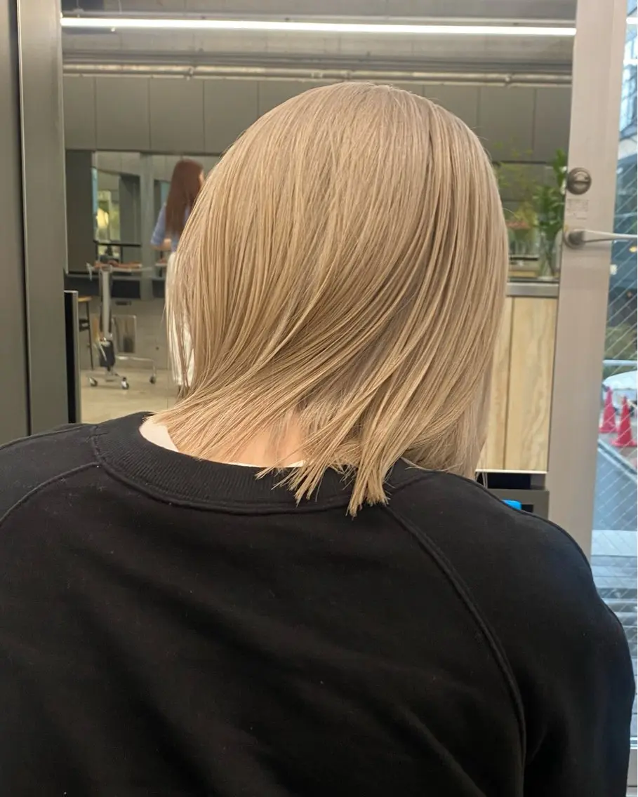 ミディアム カラー カット ヘアカラー トリートメント 村田 りょうやのヘアスタイル