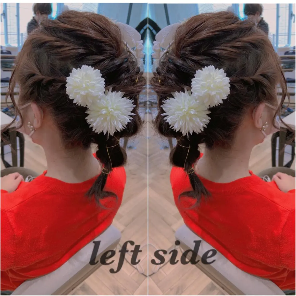 ミディアム ヘアアレンジ ヘアセット 韓国hair🦋 Nanaのヘアスタイル