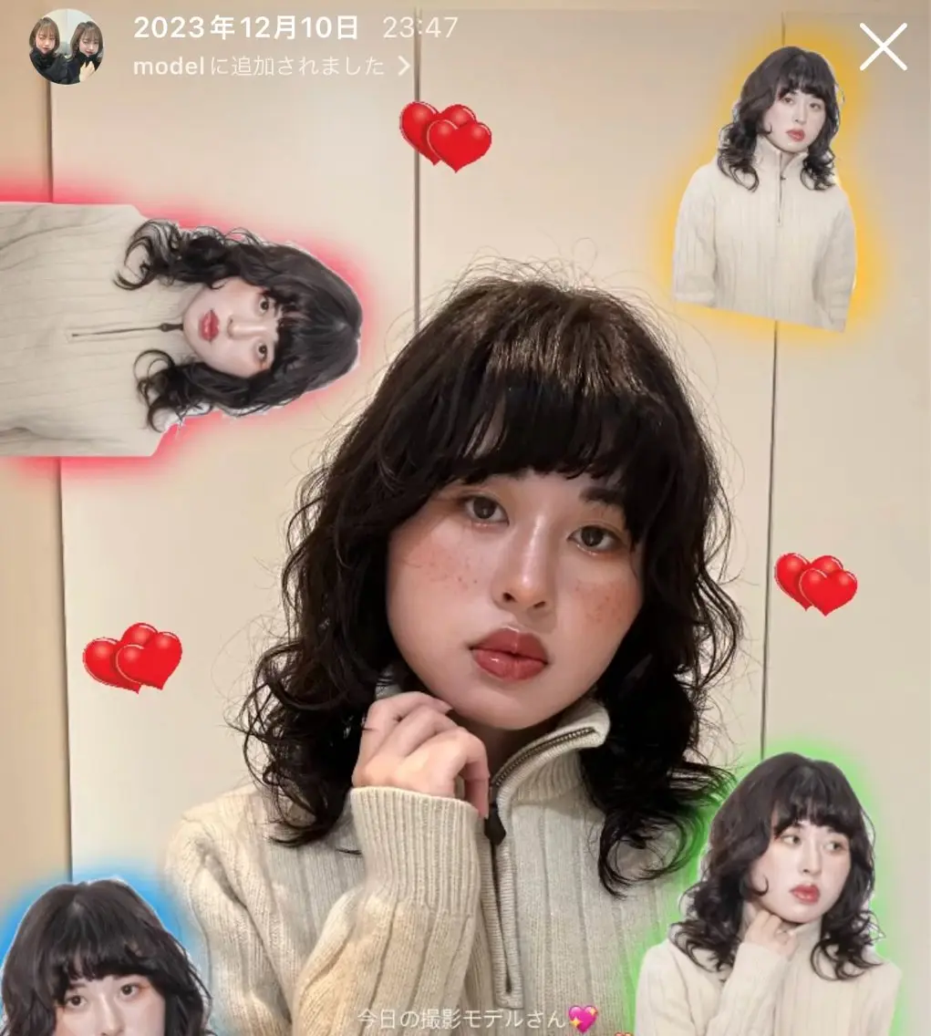 セミロング セミロングパーマ パーマ 田畑 あやののヘアスタイル