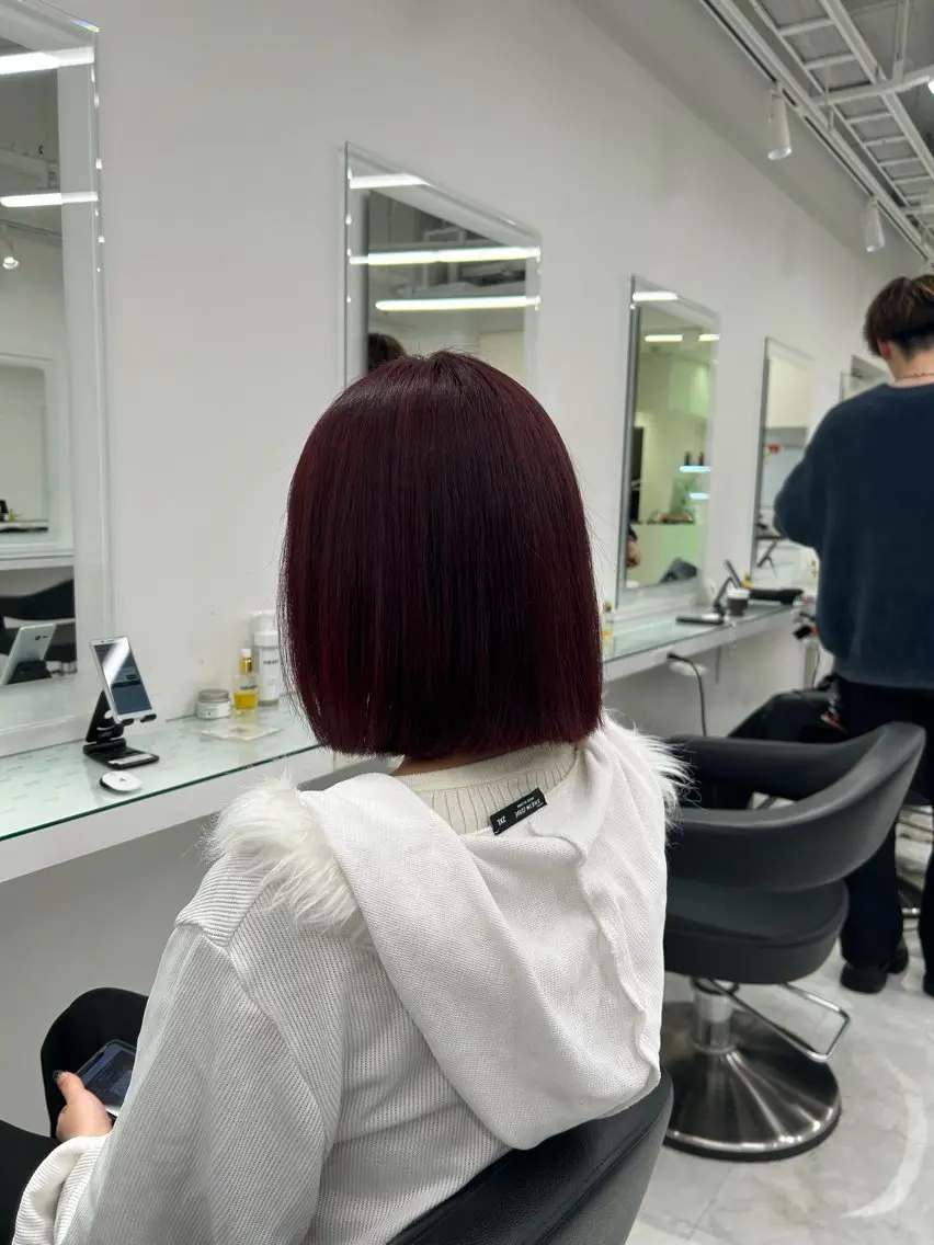 ショート カラー ヘアカラー レイヤー×透明感カラ ー🕊AZUSAのヘアスタイル
