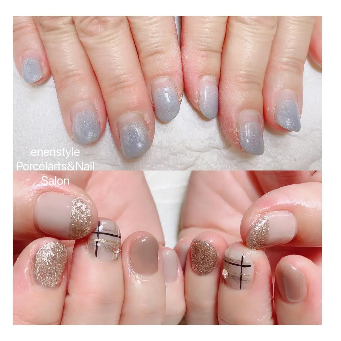 ショート ネイル ハンドネイル 🐾enen style 🐾のネイルデザイン
