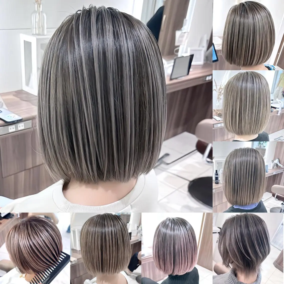 カラー ブリーチ デザインカラー ＡＳＨ大宮/ブリーチ 髪質改善/カラーのヘアスタイル