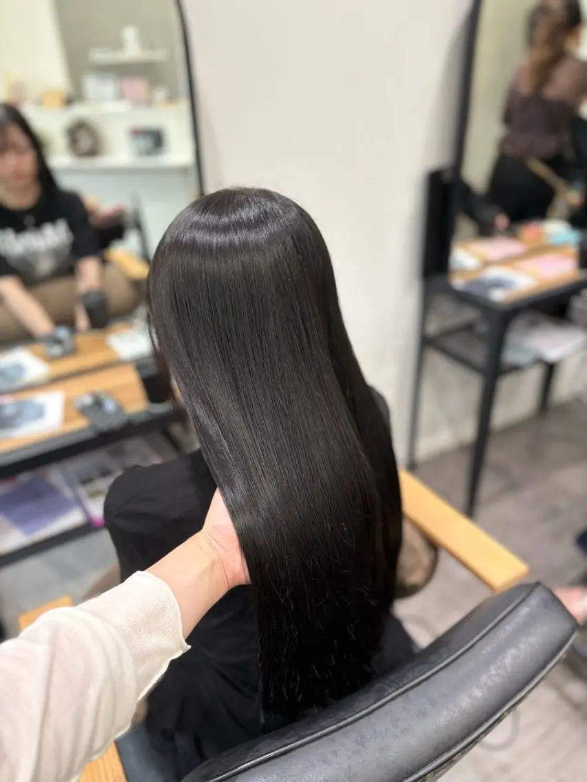 【就活前にオススメ⭐️】黒染めを使わない就活カラー🖤🫧¥2420の写真