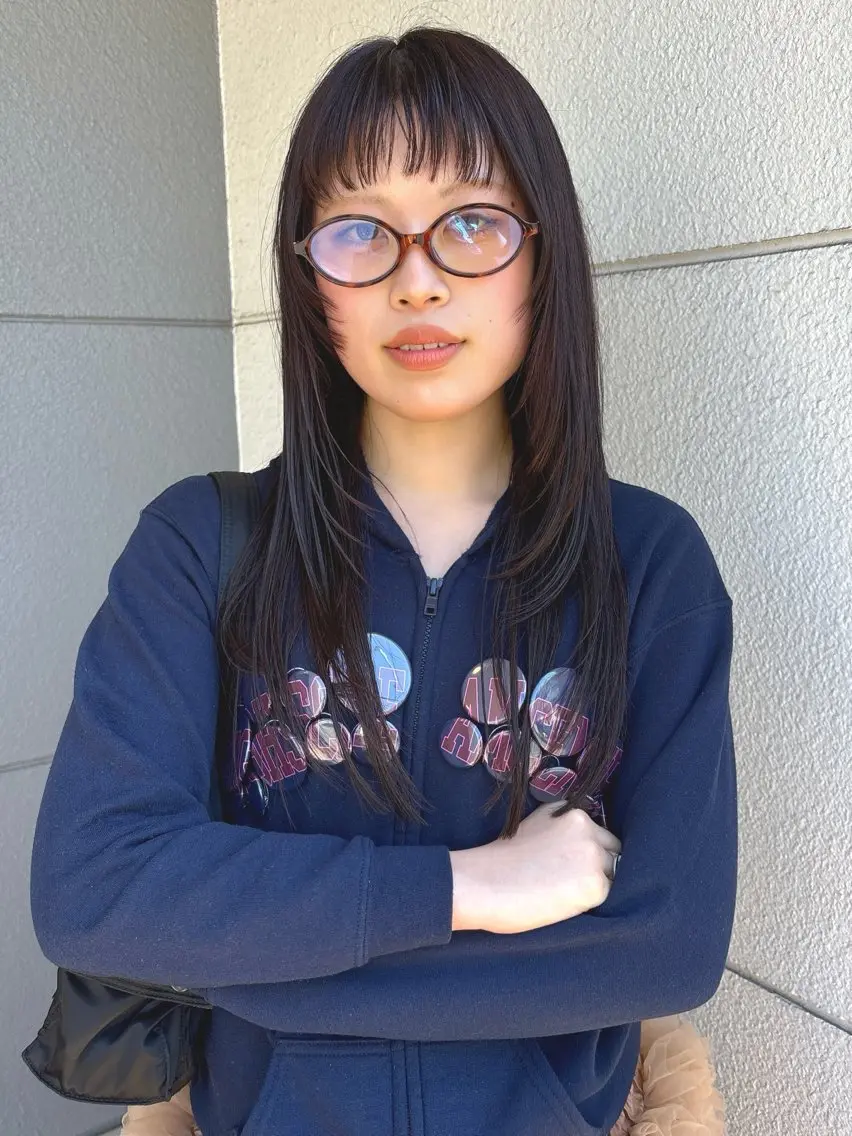 セミロング 安藤楓華 fuka andoのヘアスタイル