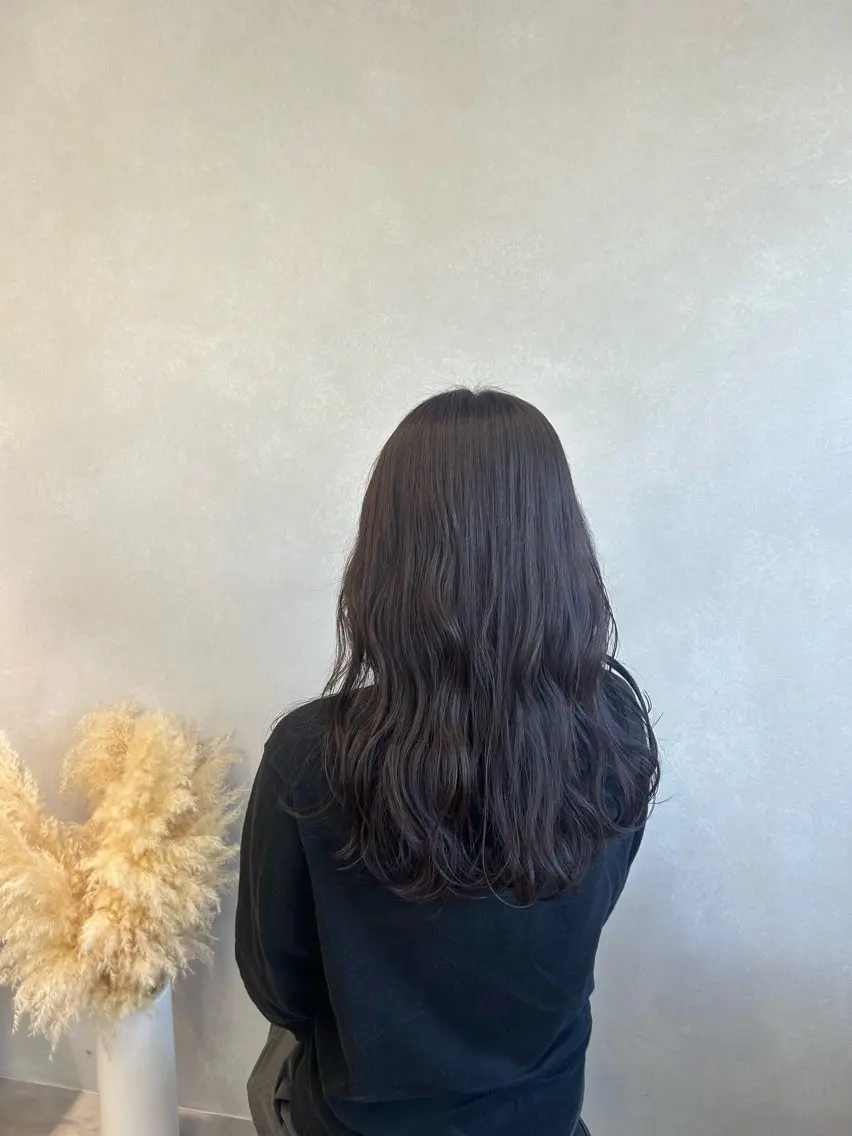 ロング カラー 透明感カラー ラベンダーカラー 暖色･似合わせカラー (廣石沙英🎀)のヘアスタイル