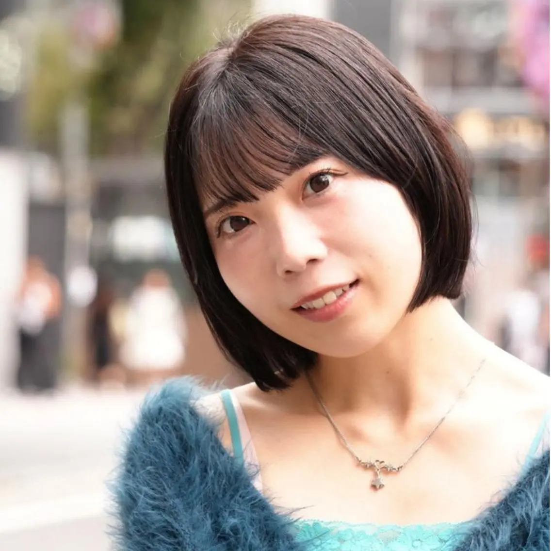 ミディアム カラー ブラウンカラー ダークブラウン ボブ 小顔カット Endearing 銀座/レイヤーカットのヘアスタイル