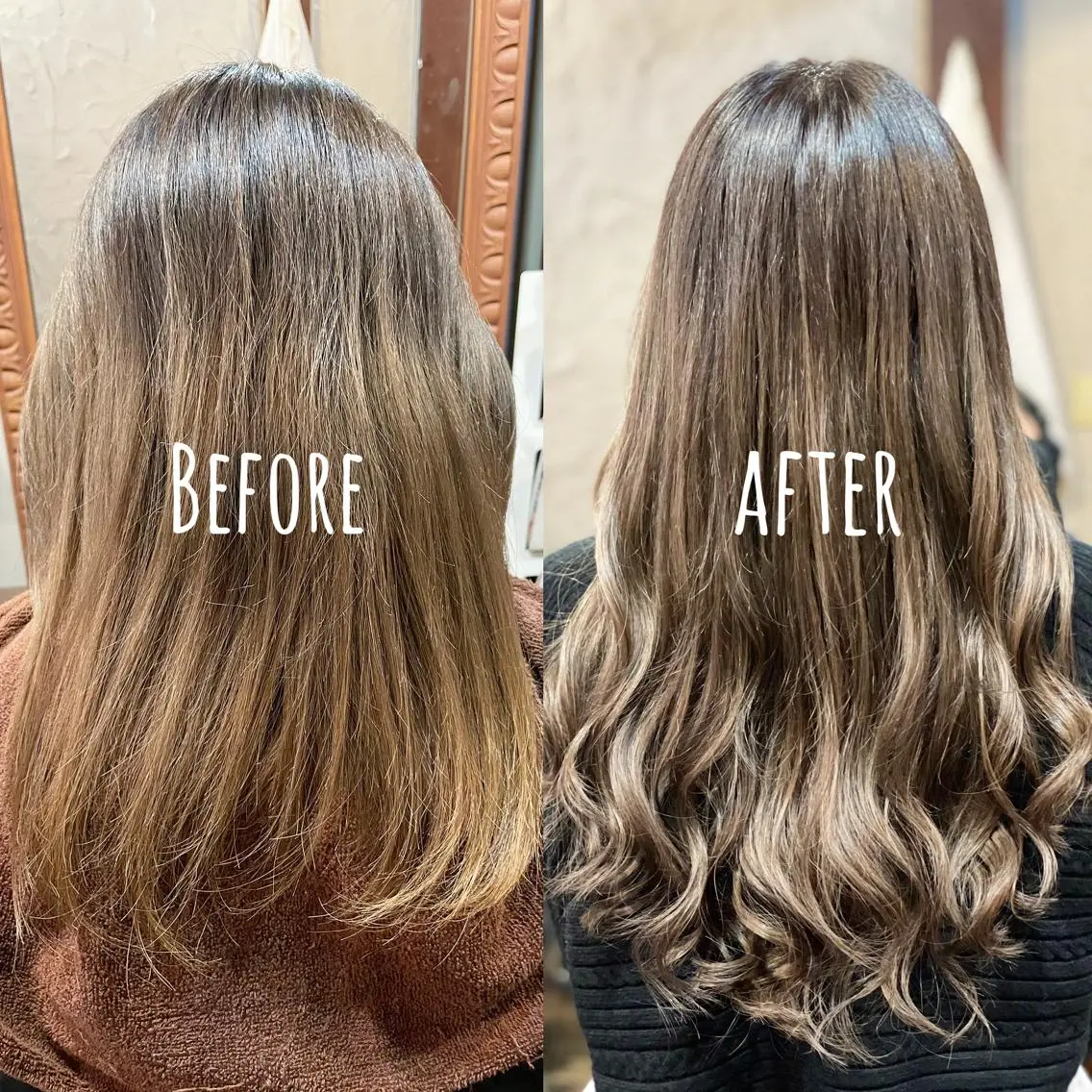 ロング シールエクステ エクステ カット ヘアカラー エクステ ❤️MASAKO❤️ 🌸🩷エクステ🩷のヘアスタイル