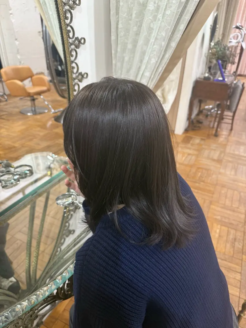 ブリーチなしオンカラー🎨の写真