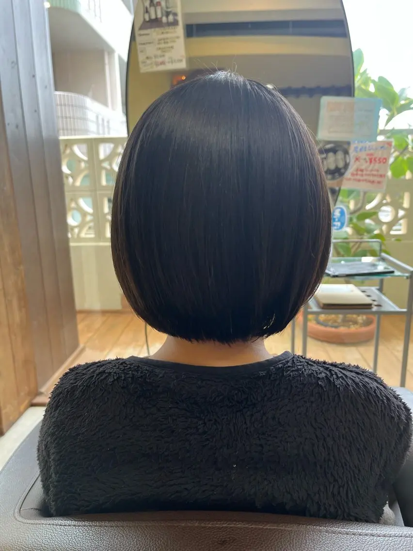 ショート•ボブカット(トリートメント込み)⭐️の写真